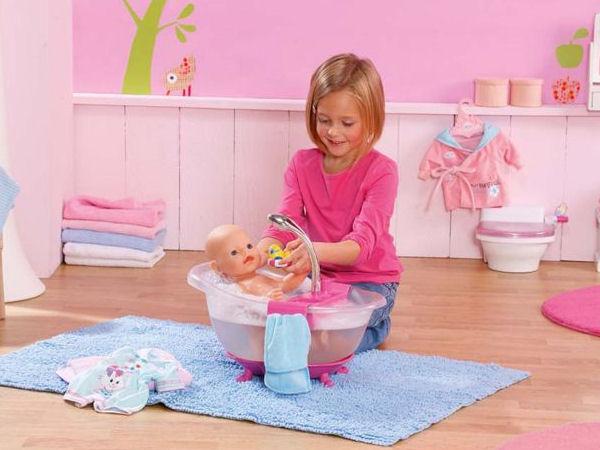 Baby Born Bath Interactive: Velké příslušenství pro štěňátka a mnoho emocí pro vaše dítě