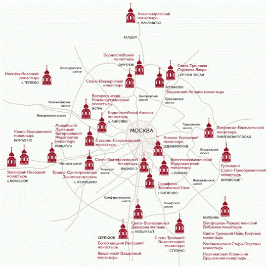 Moskevské kláštery jsou aktivní. Provozní kláštery Ruska