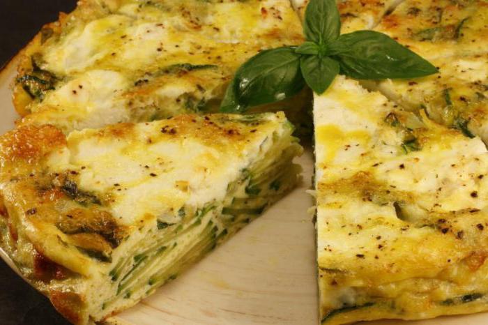 Frittata s cukety: recepty