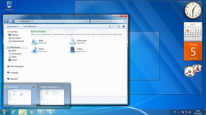 Operační systém Windows 7: jak povolit systém Windows Aero