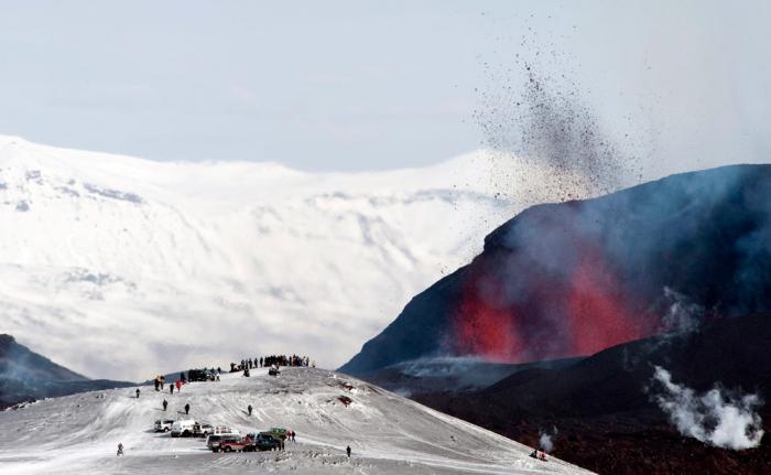 Erupce sopky na Islandu