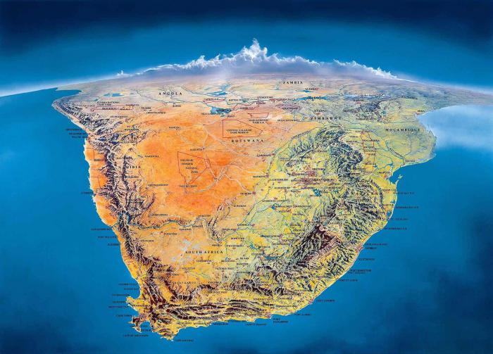 zeměpisné polohy Afriky 