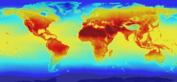 Charakteristika klimatických zón: tabulka, názvy, popis