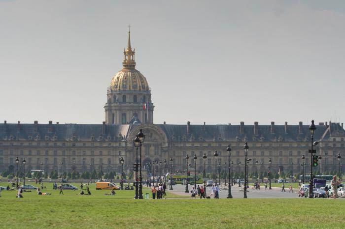 Les Invalides: historie, popis, umístění a fotografie